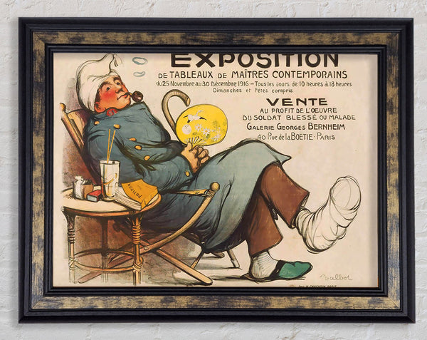 Wounded Soldier Framed Print