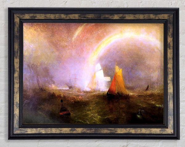 Joseph Mallord Turner Wrecked Bouys Framed Print