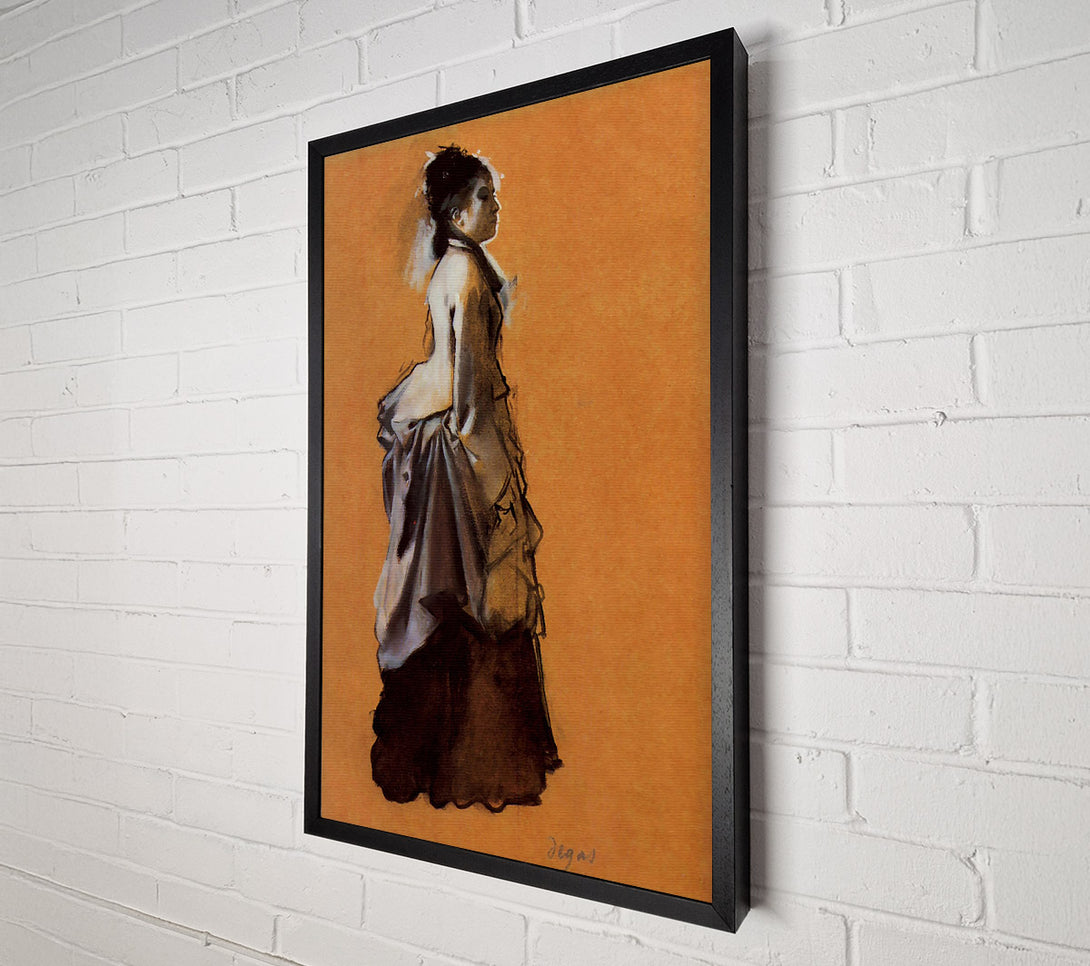  A Canvas Print of Degas Young Lady In The Road Costume Canvas Print
