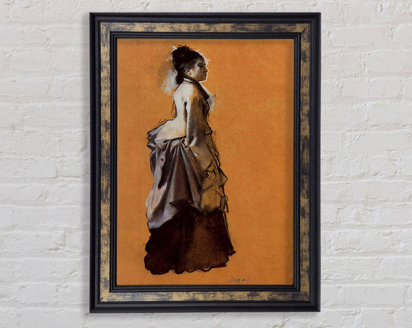 Degas Young Lady In The Road Costume Framed Print