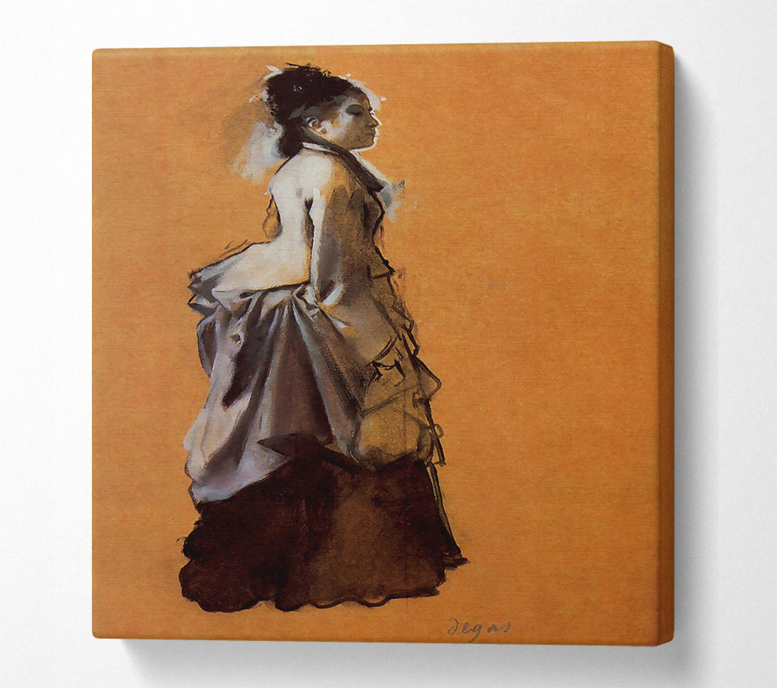  A Canvas Print of Degas Young Lady In The Road Costume Canvas Print
