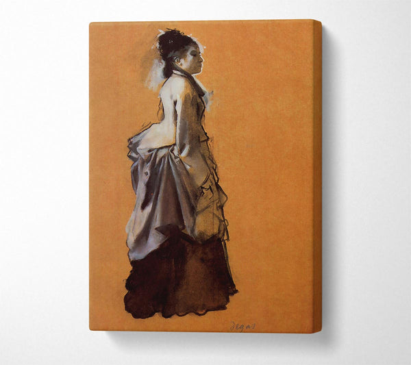  A Canvas Print of Degas Young Lady In The Road Costume Canvas Print