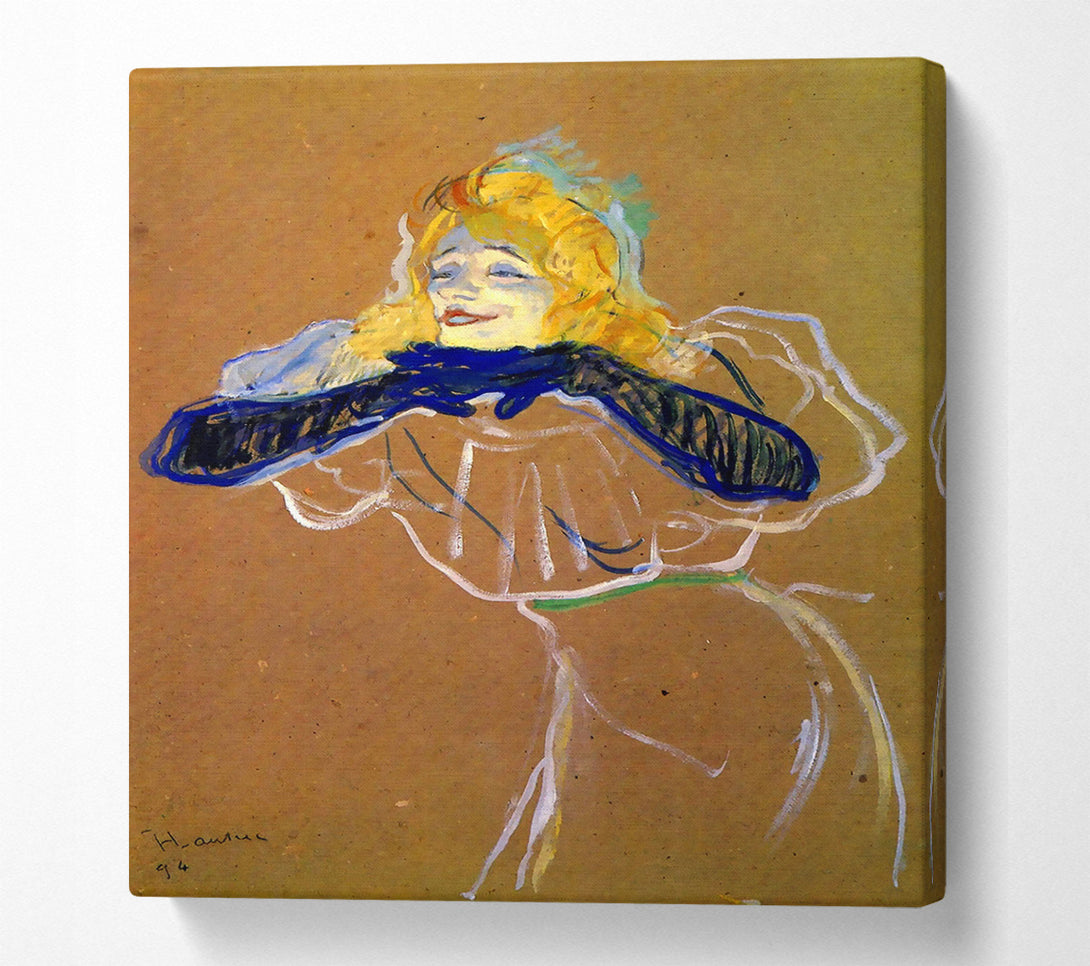  A Canvas Print of Toulouse Lautrec Yvette Guilbert Sings Canvas Wall Art