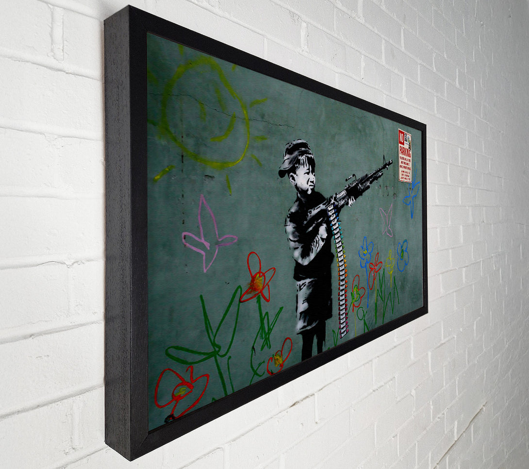  A Canvas Print of Banksy Traffic Warden Canvas Art