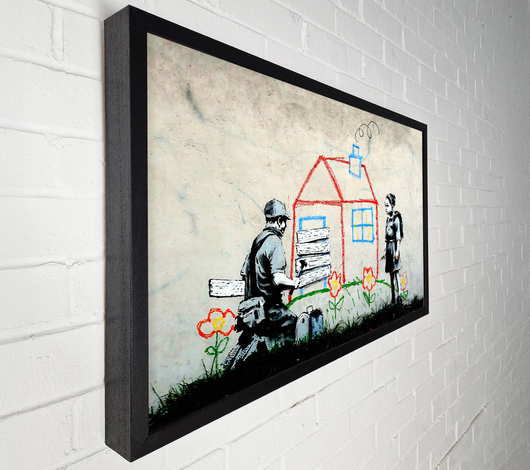  A Canvas Print of Banksy Volunteers Canvas Art