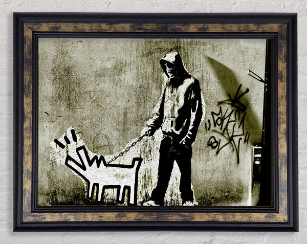 Woof Framed Print