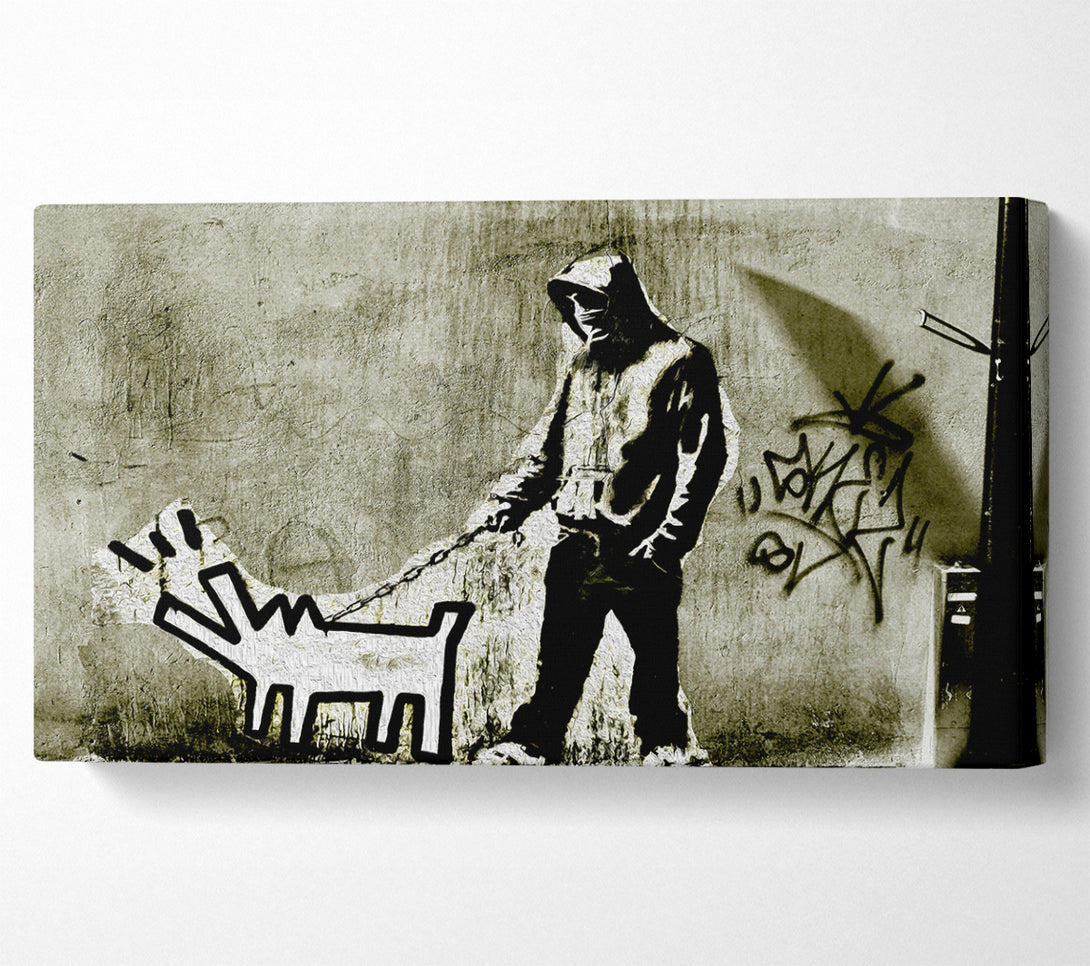  A Canvas Print of Banksy Woof Canvas Wall Art