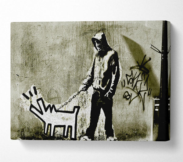  A Canvas Print of Banksy Woof Canvas Wall Art