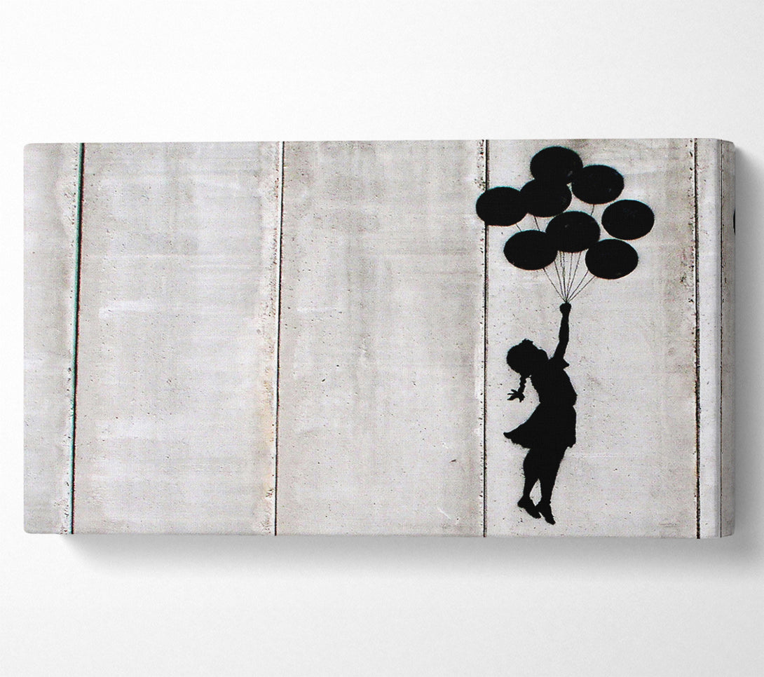  A Canvas Print of Banksy Balloon Girl Fly Canvas Wall Art