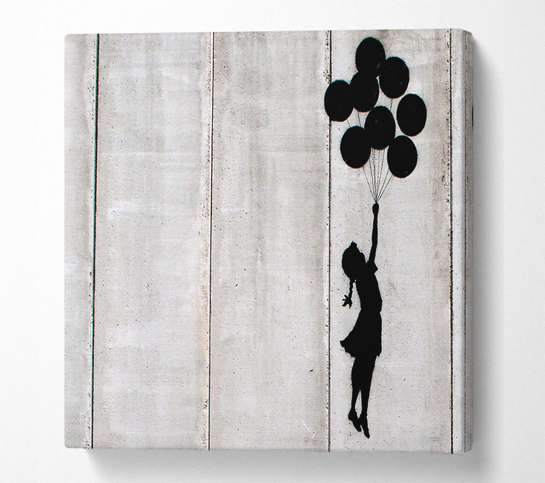  A Canvas Print of Banksy Balloon Girl Fly Canvas Wall Art