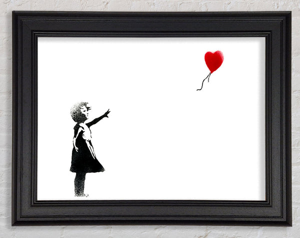 Balloon Girl Framed Print