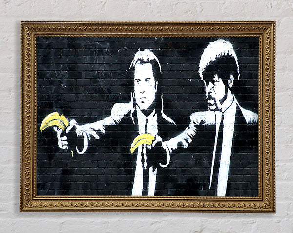 Banksy Pulp Fiction Framed Print