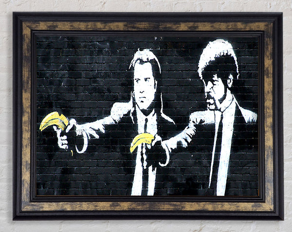 Banksy Pulp Fiction Framed Print
