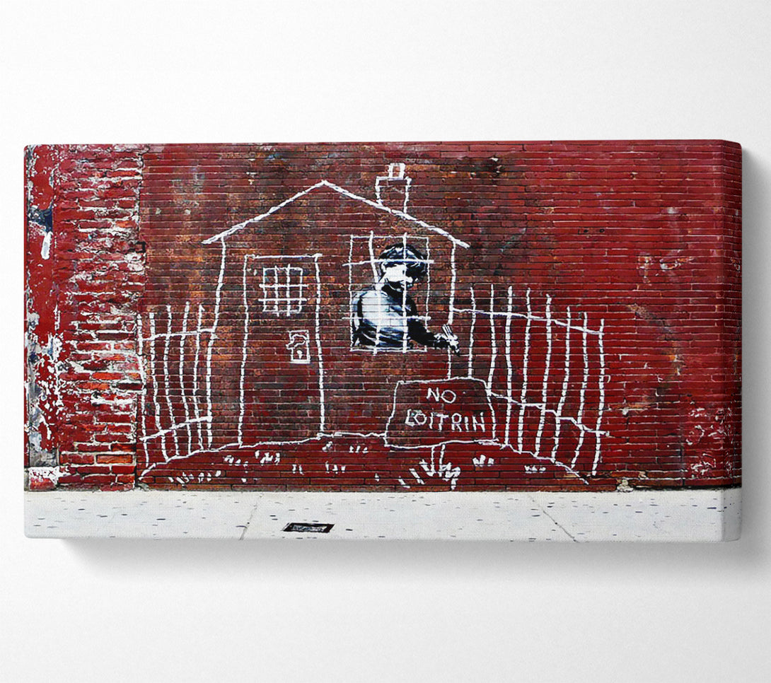  A Canvas Print of Banksy Child Drawings Canvas Print