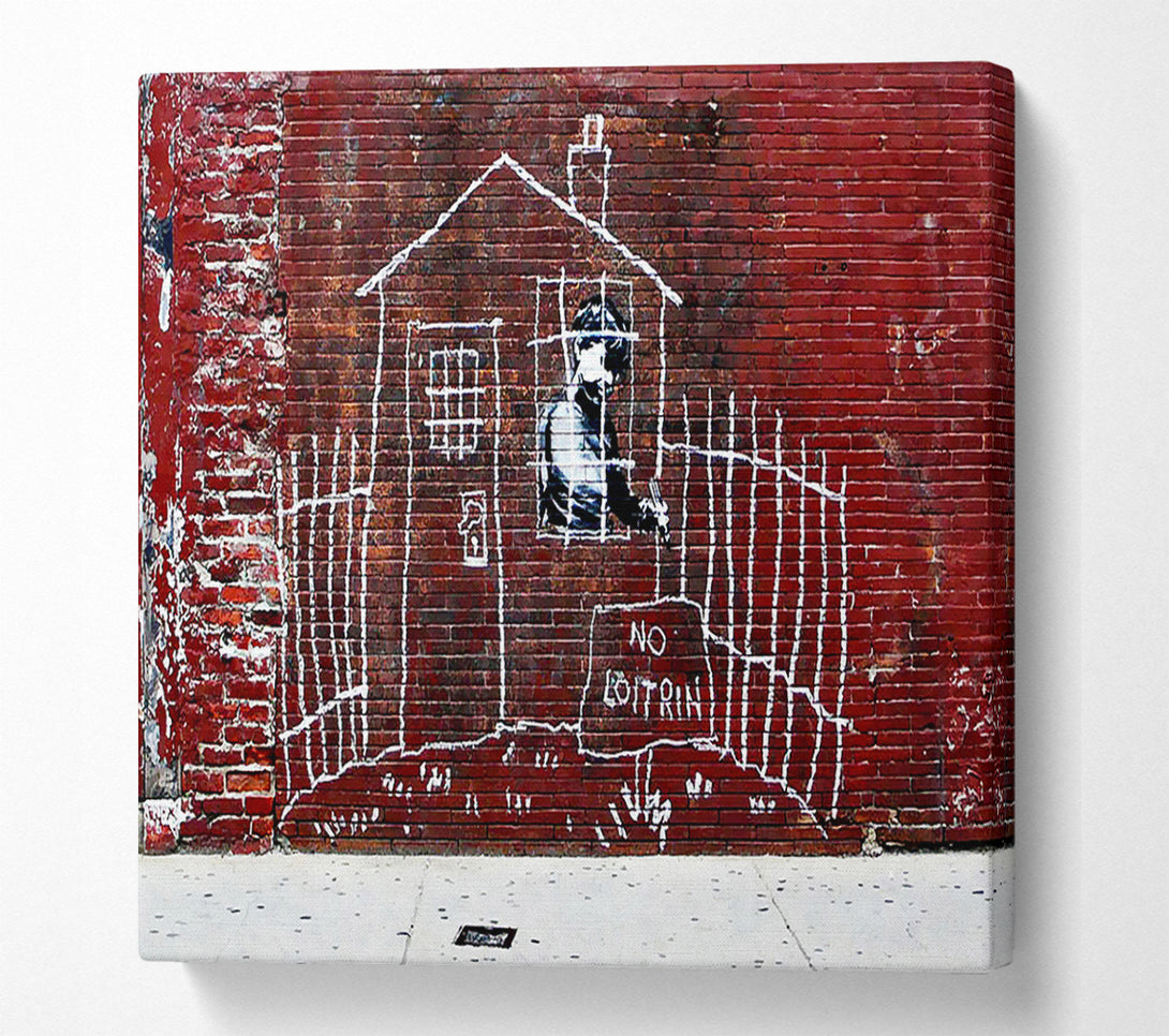  A Canvas Print of Banksy Child Drawings Canvas Print