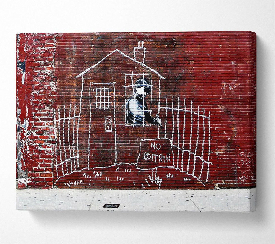  A Canvas Print of Banksy Child Drawings Canvas Print