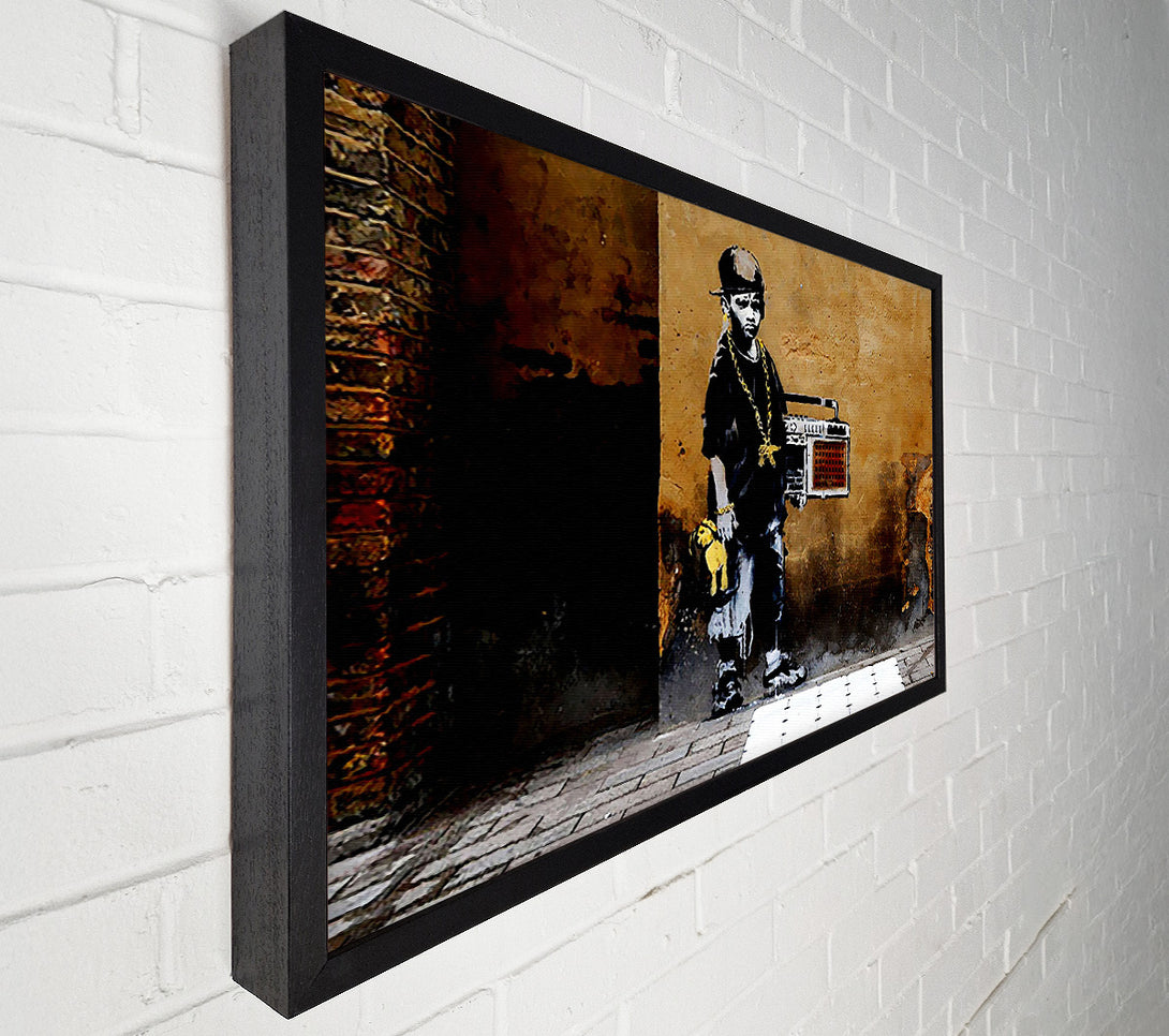  A Canvas Print of Banksy Childhood Neglect Canvas Wall Art