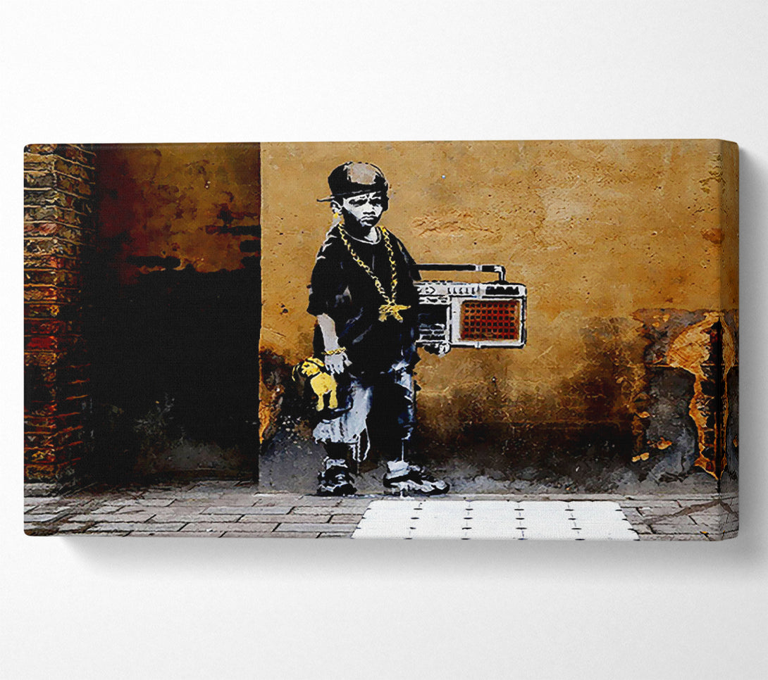  A Canvas Print of Banksy Childhood Neglect Canvas Wall Art