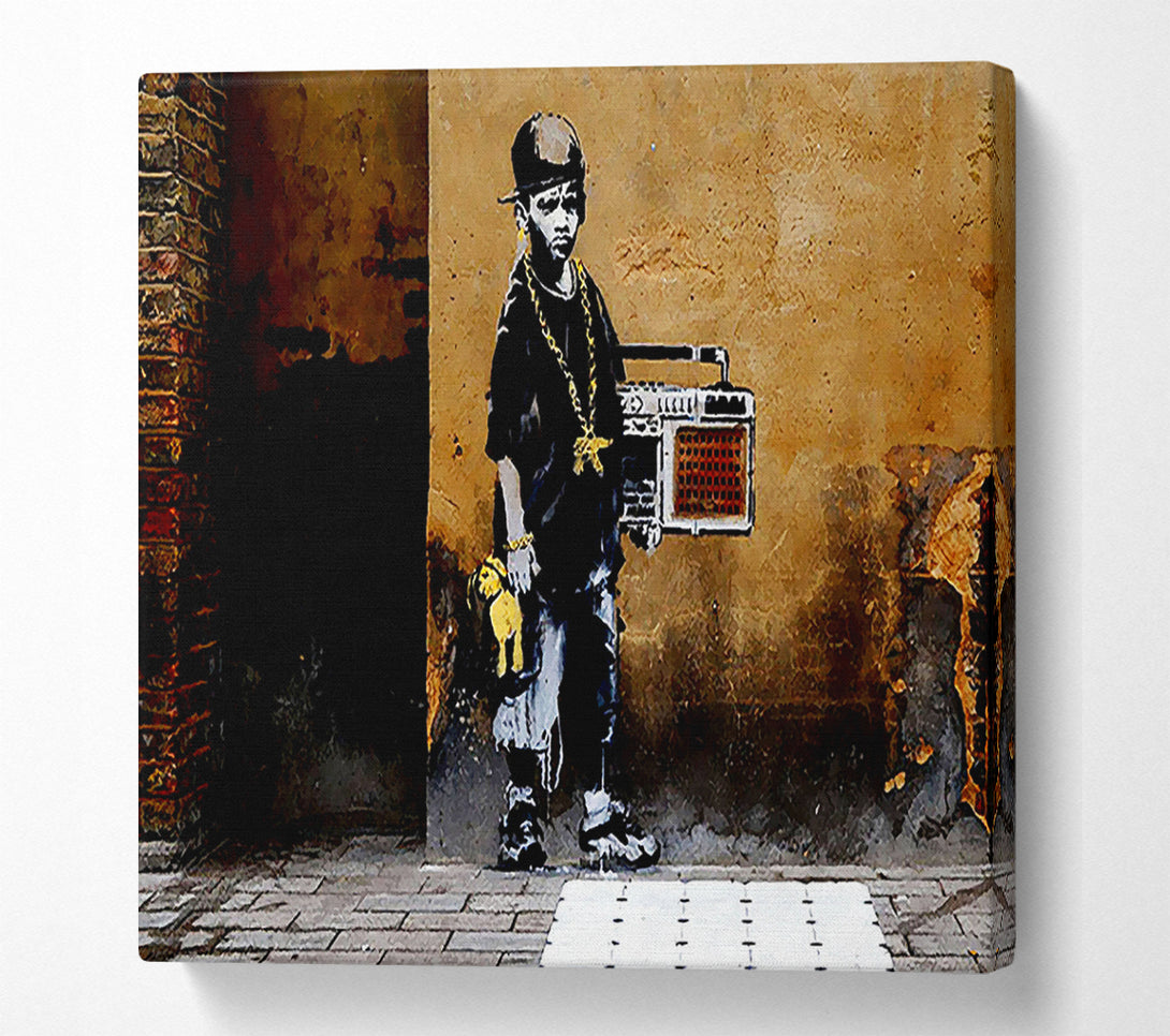  A Canvas Print of Banksy Childhood Neglect Canvas Wall Art