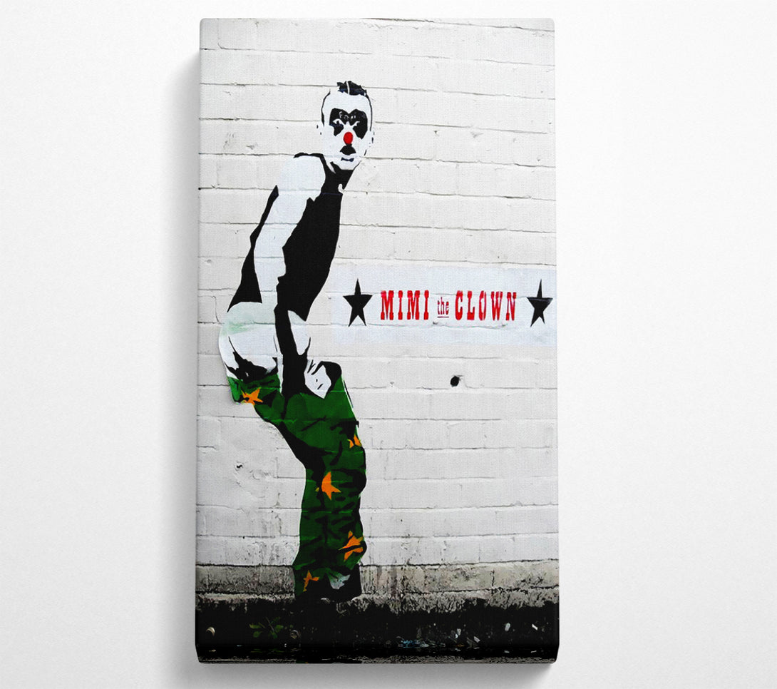  A Canvas Print of Banksy Clown Canvas Art