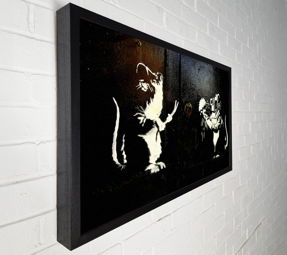  A Canvas Print of Banksy Crooked Rats Canvas Wall Art