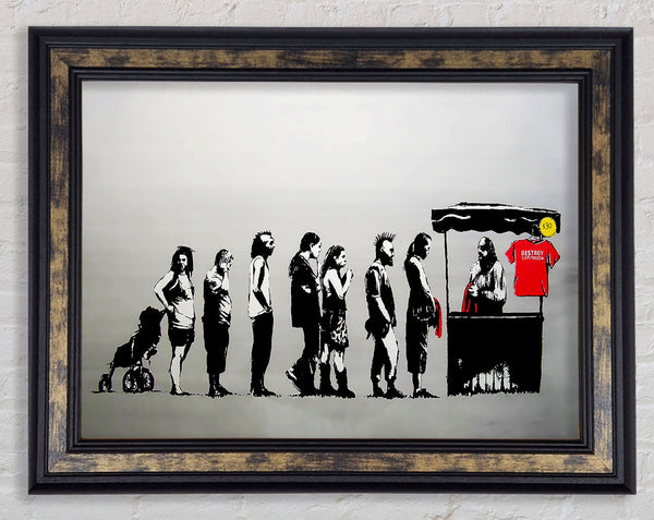 Destroy Capitalism Framed Print