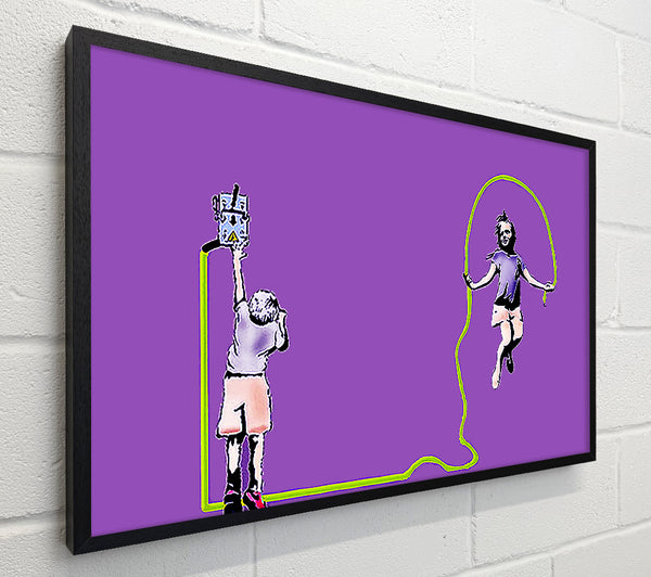 Banksy Electric Skipping Rope Purple