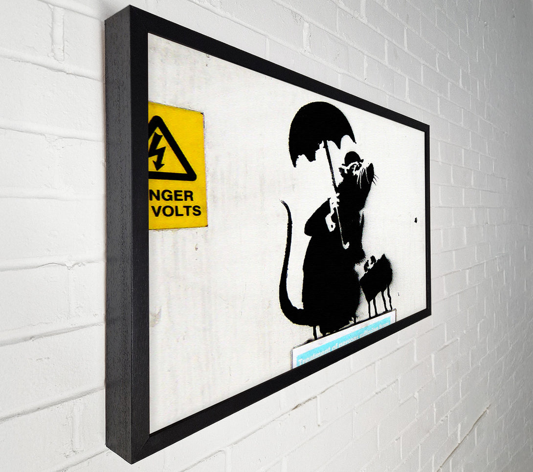  A Canvas Print of Banksy Electrical Rat Canvas Wall Art