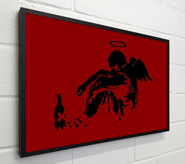 Banksy Fallen Angel Red