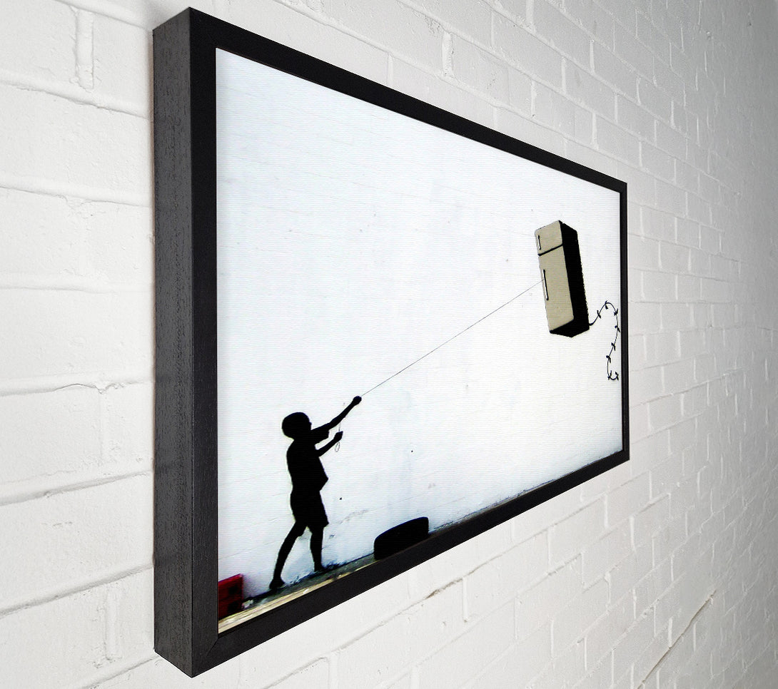  A Canvas Print of Banksy Fridge Kite Canvas Print
