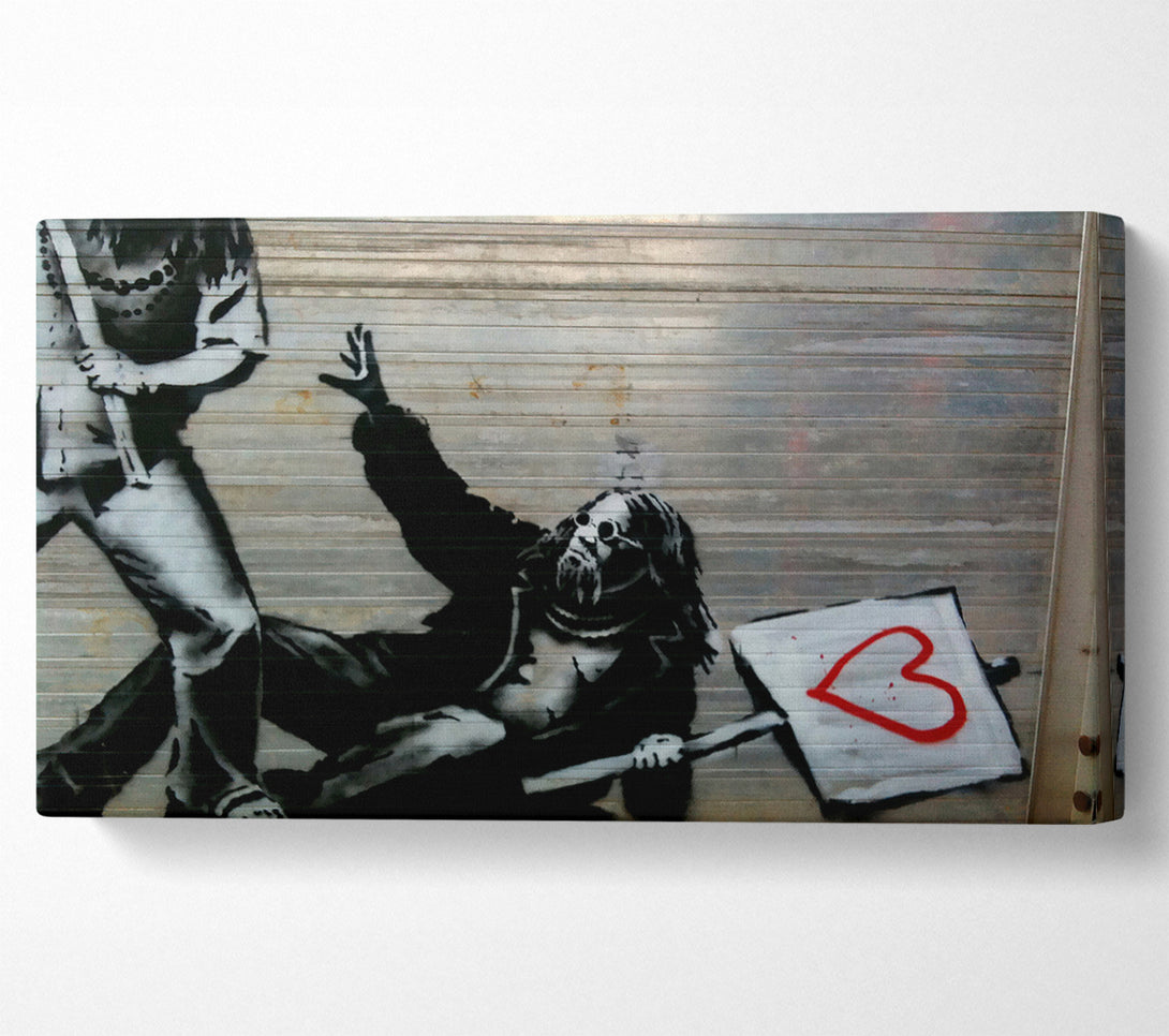  A Canvas Print of Banksy Glastonbury Canvas Print