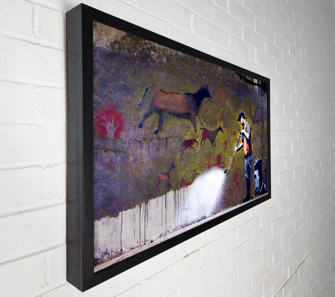  A Canvas Print of Banksy Graffiti Removal Canvas Wall Art