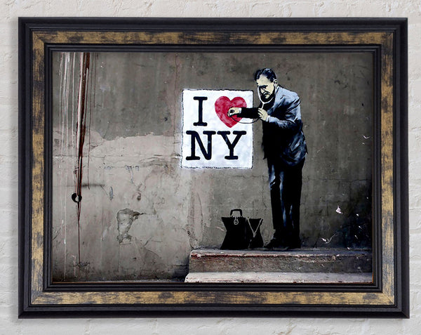 Heart Beat Of New York Framed Print