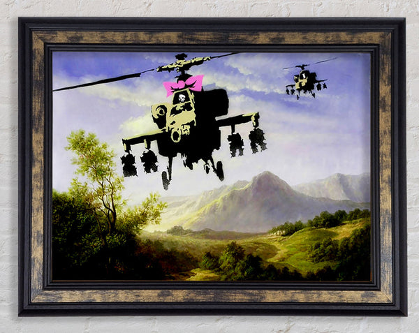 Helicopter Bow Framed Print