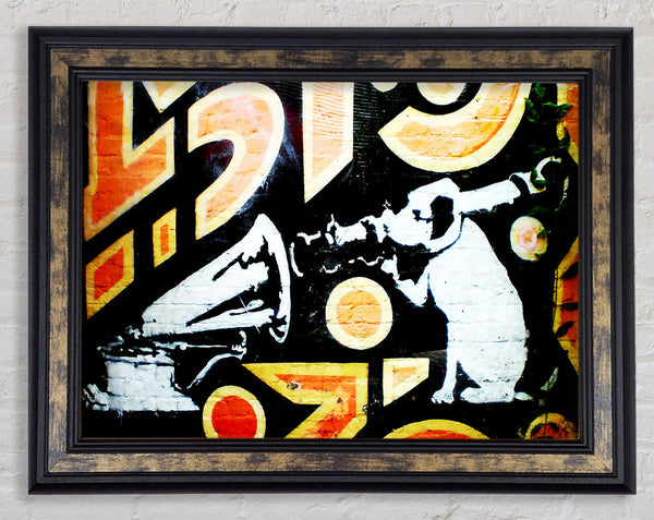 Hmv Dog Framed Print