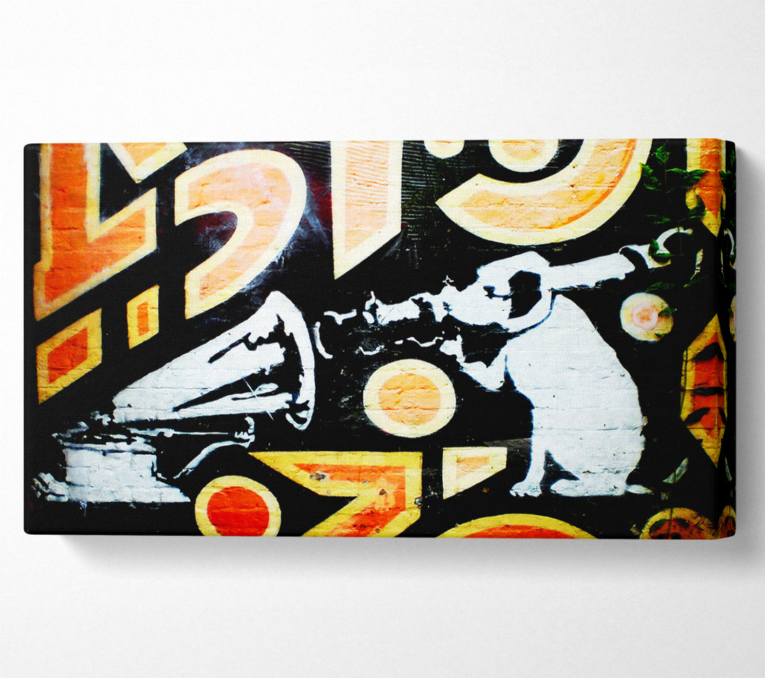  A Canvas Print of Banksy Hmv Dog Canvas Art