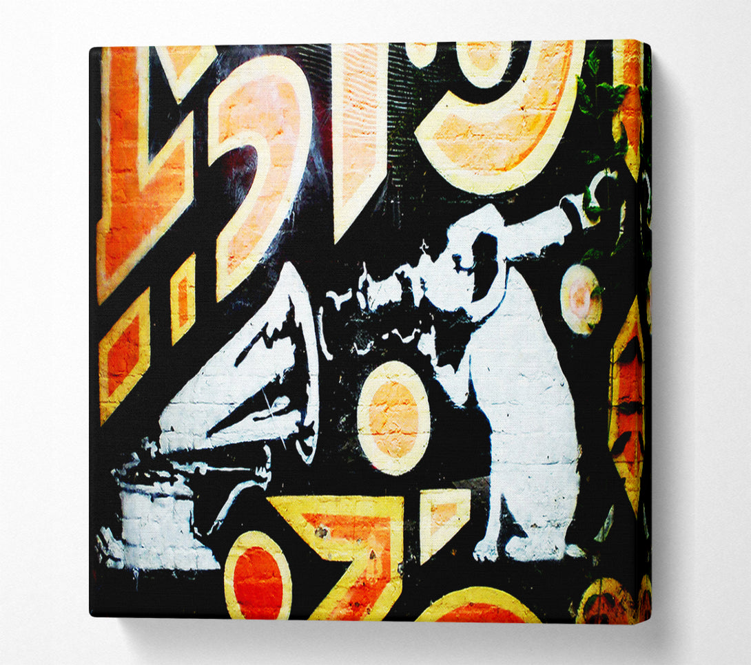  A Canvas Print of Banksy Hmv Dog Canvas Art