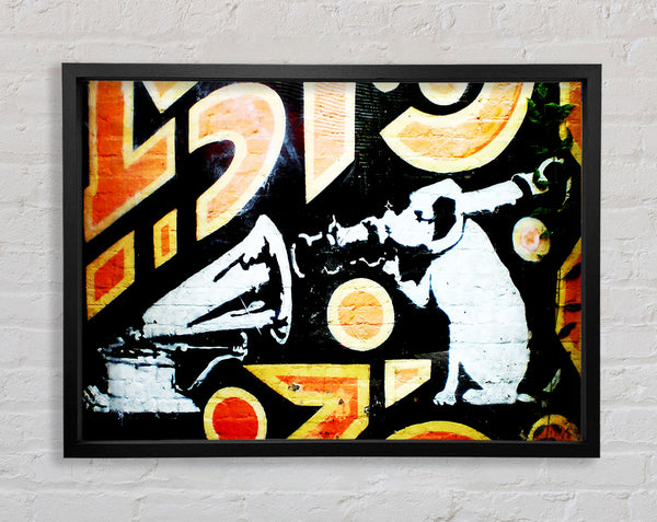 Banksy Hmv Dog Framed Print