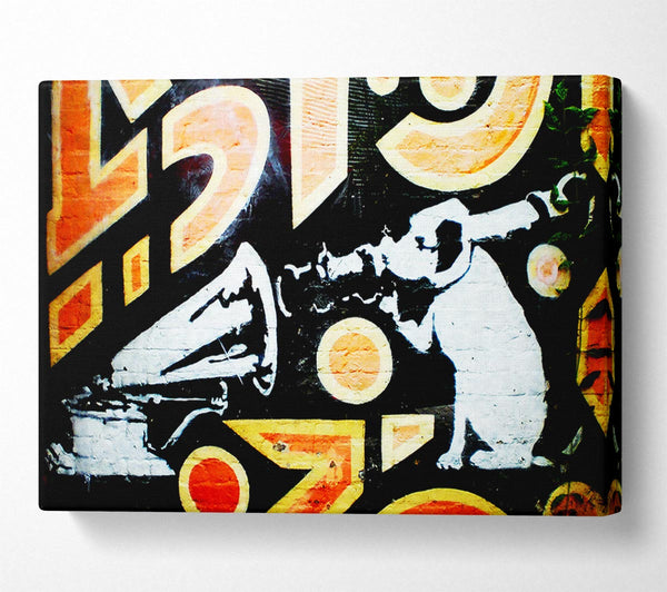  A Canvas Print of Banksy Hmv Dog Canvas Art