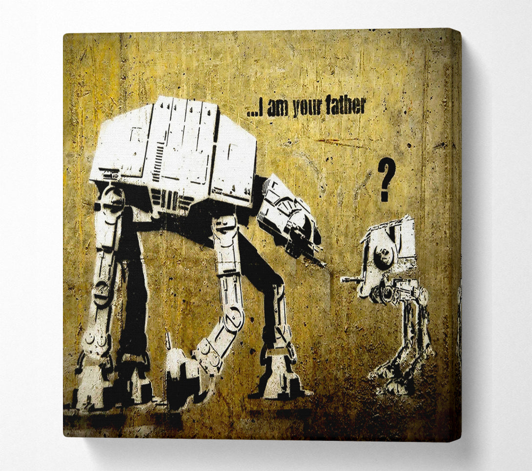  A Canvas Print of Banksy I Am Your Father Canvas Wall Art