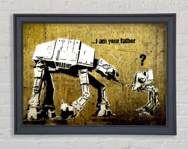 Banksy I Am Your Father Framed Print