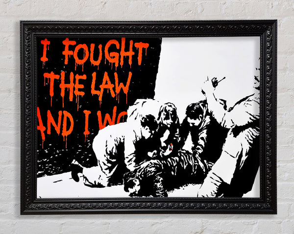Banksy I Fought The War And I... Framed Print