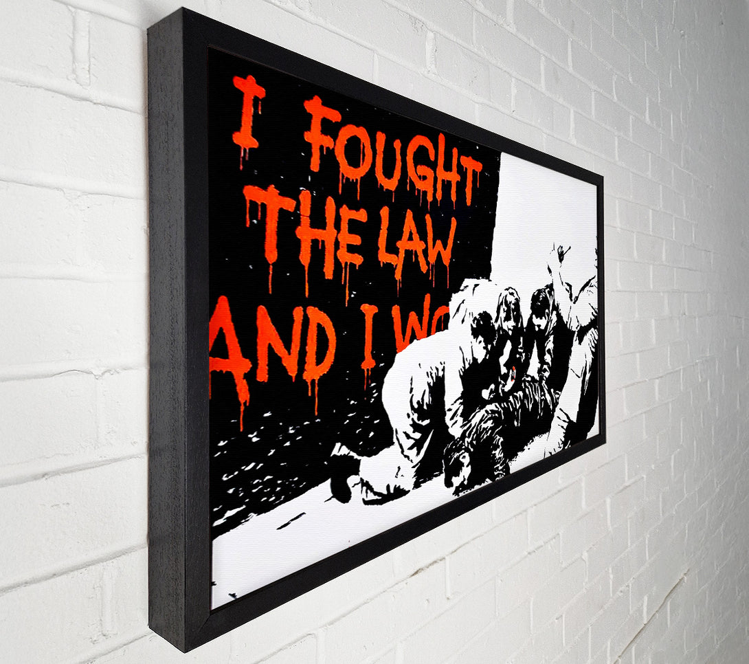  A Canvas Print of Banksy I Fought The War And I... Canvas Art