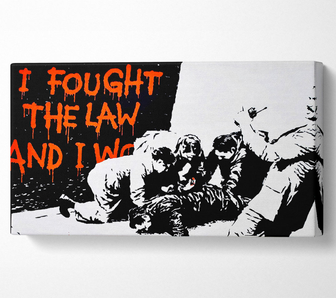  A Canvas Print of Banksy I Fought The War And I... Canvas Art