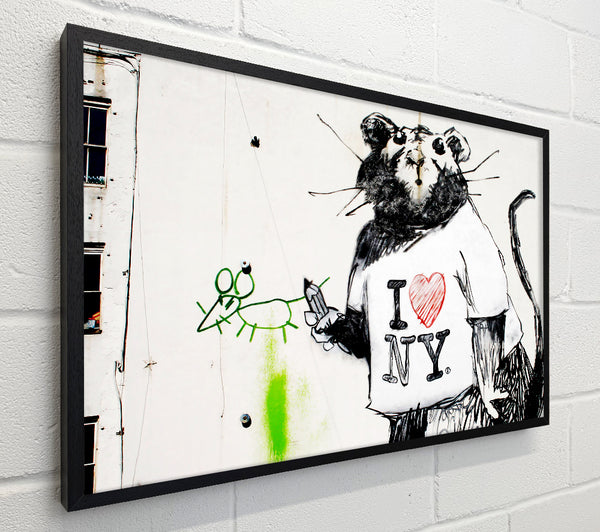 Banksy I Love New York Rat