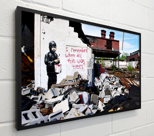 Banksy I Remember When All This Was Trees