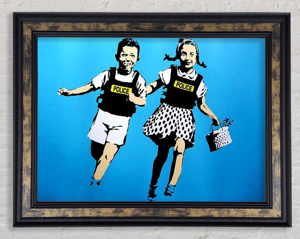 Jack And Gill Blue Framed Print