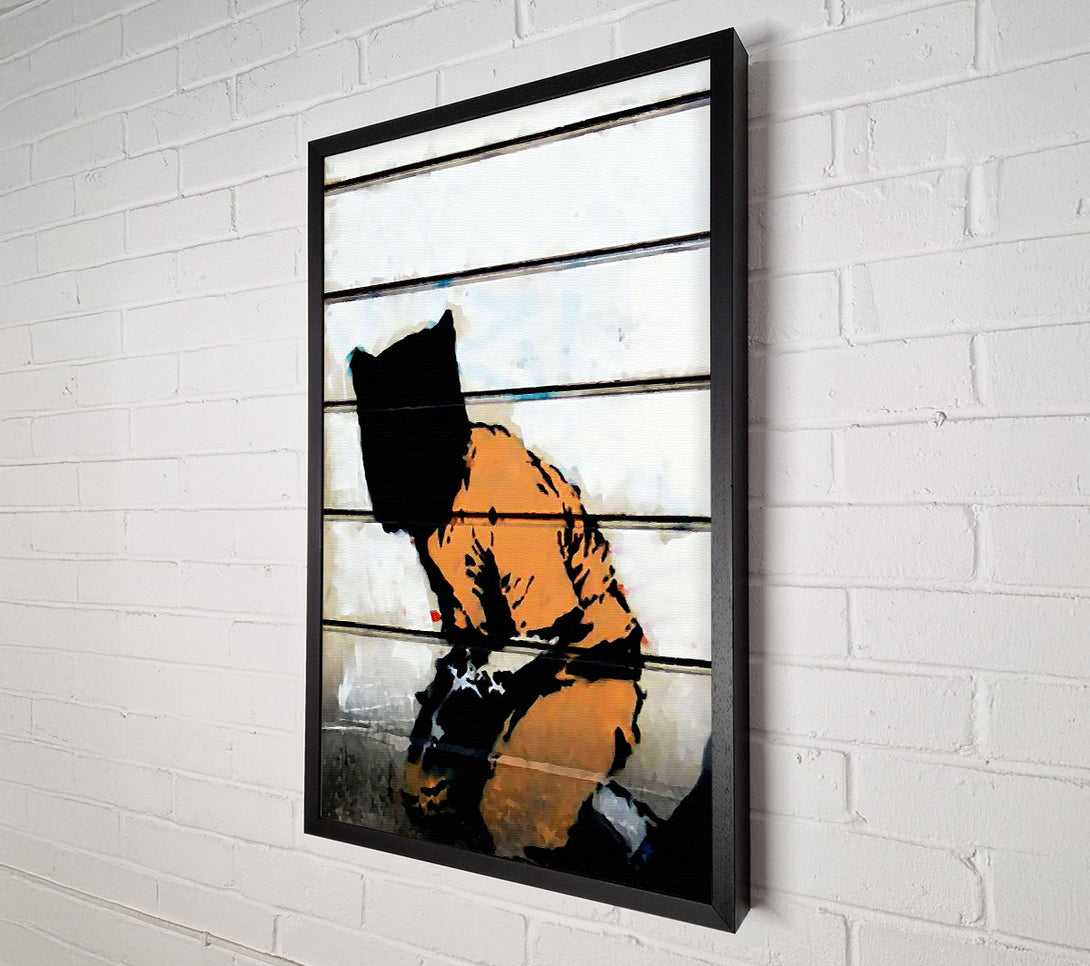  A Canvas Print of Banksy Jail Rat Canvas Print