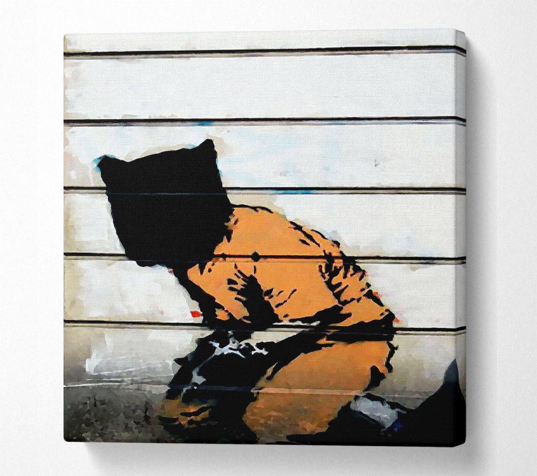  A Canvas Print of Banksy Jail Rat Canvas Print