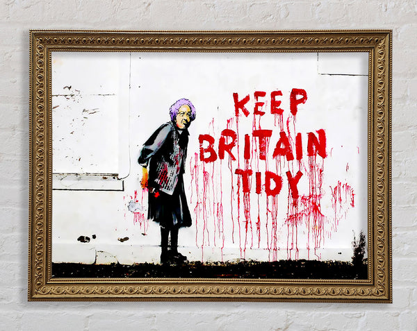 Banksy Keep Britain Tidy Framed Print